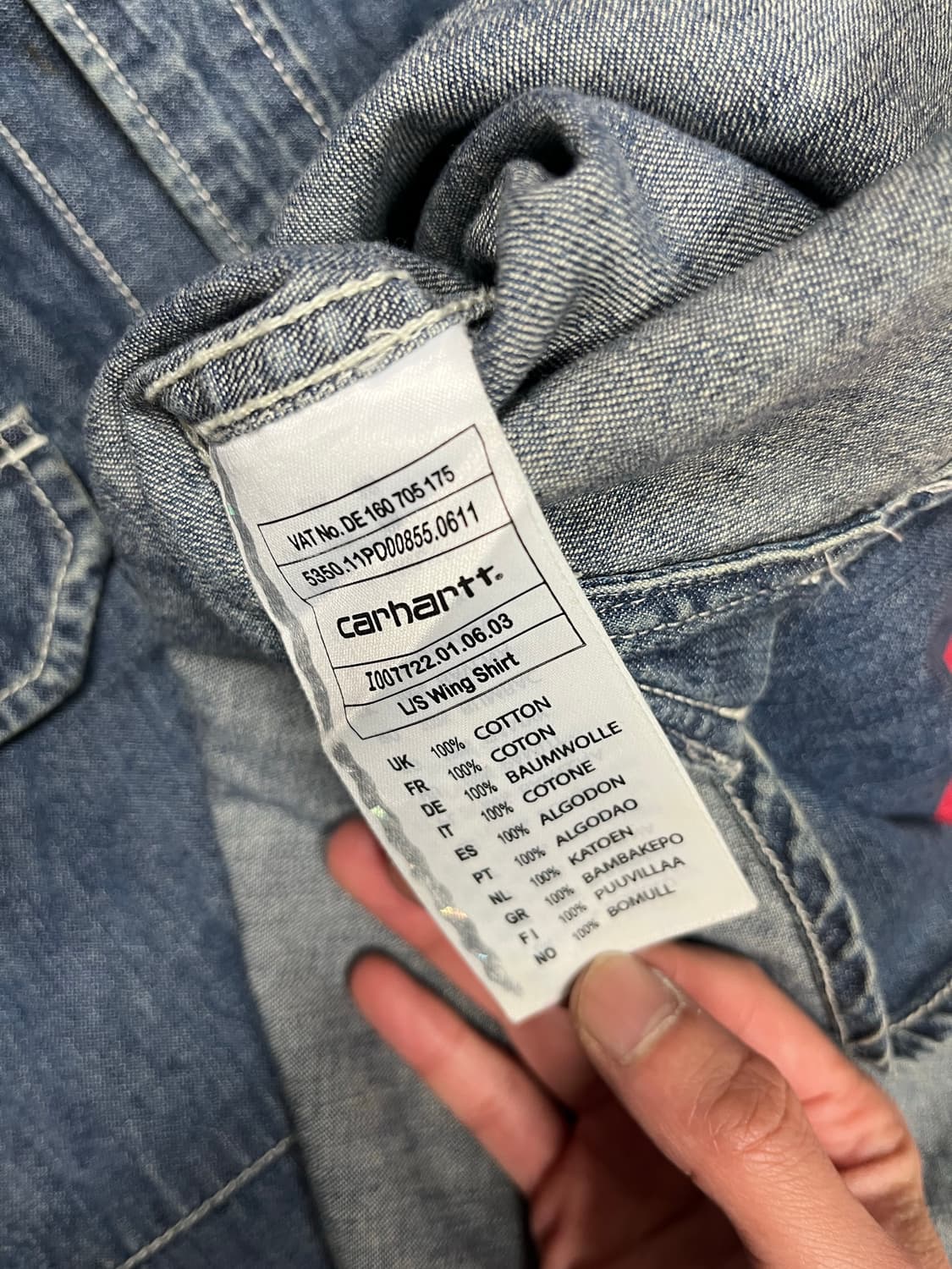 칼하트 청셔츠 S 상품이미지3