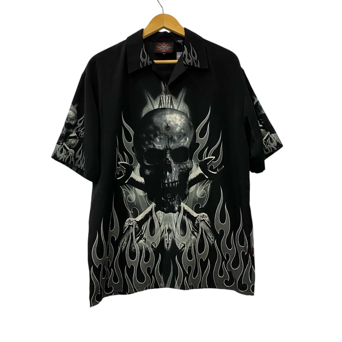  드래곤플라이스 로드하우스 스컬 빅로고 반팔셔츠(M) 상품이미지1