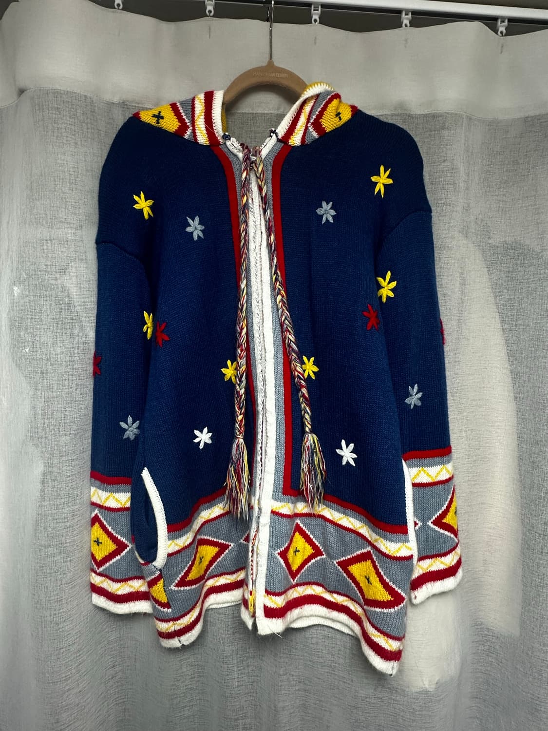 Ethnic hood knit 상품이미지3