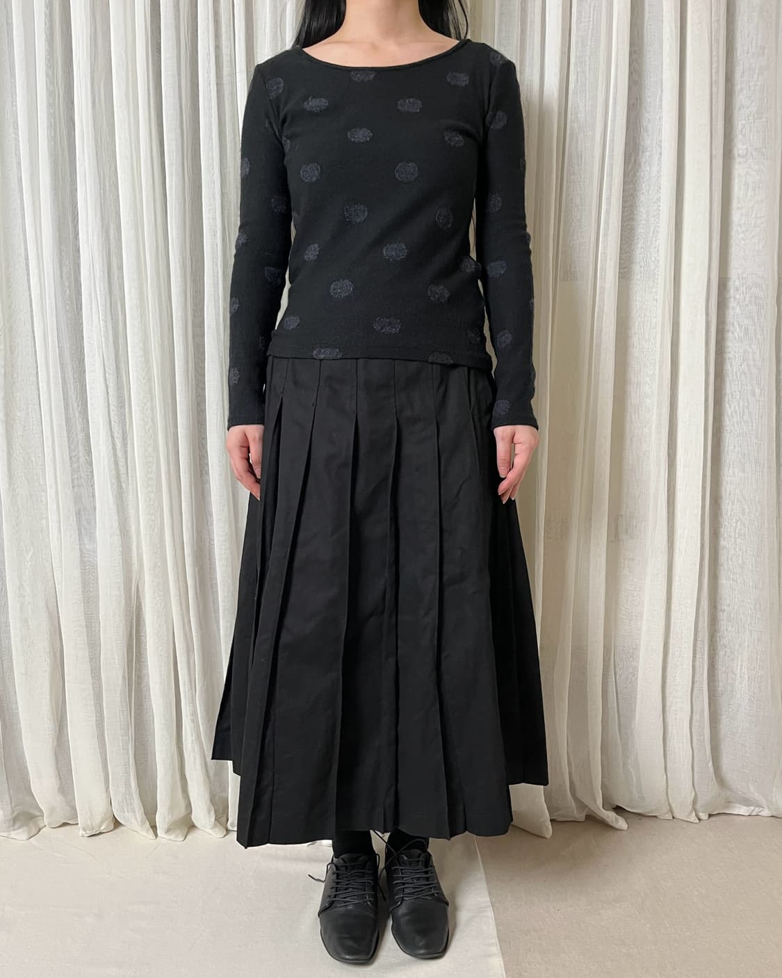 요지야마모토 도트 울 니트 yohji yamamoto noir 상품이미지3