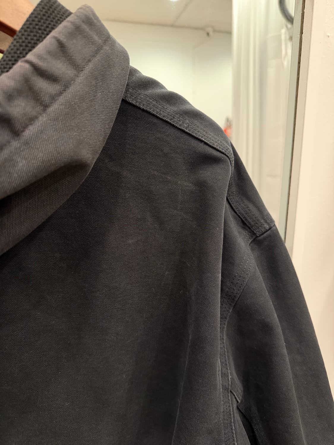 00s Carhartt 칼하트 덕 액티브 페이딩 후드 워크 자켓 상품이미지5