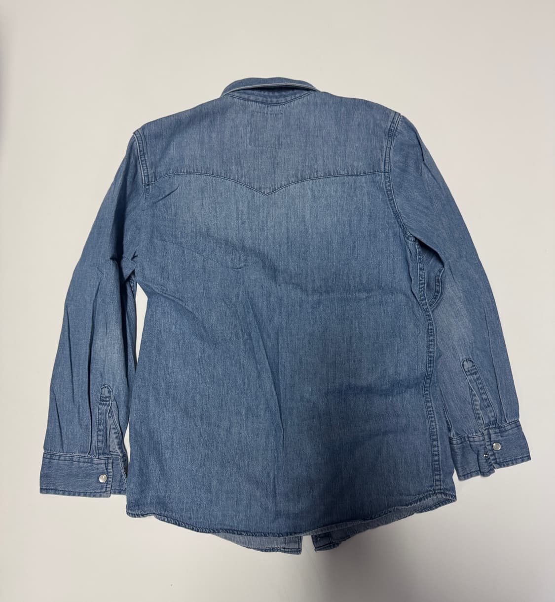 여성 리바이스 투 포켓 데님 셔츠 M 상품이미지2