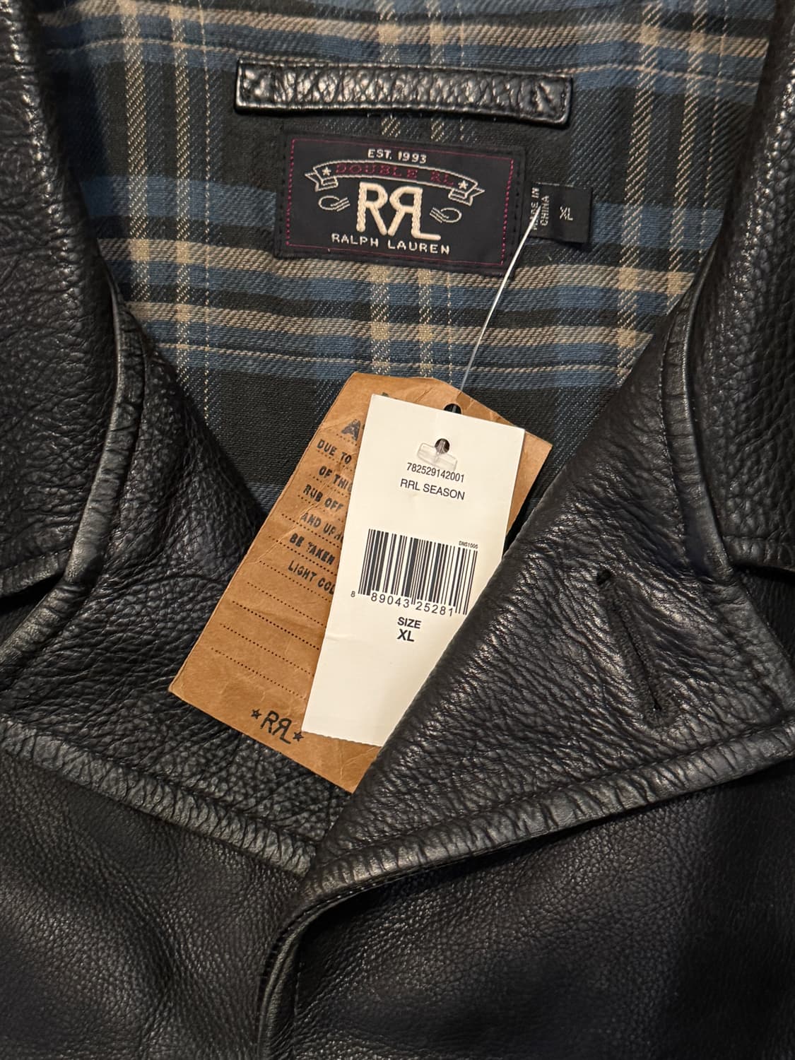 RRL 더블알엘 카우레더 카 코트 상품이미지3