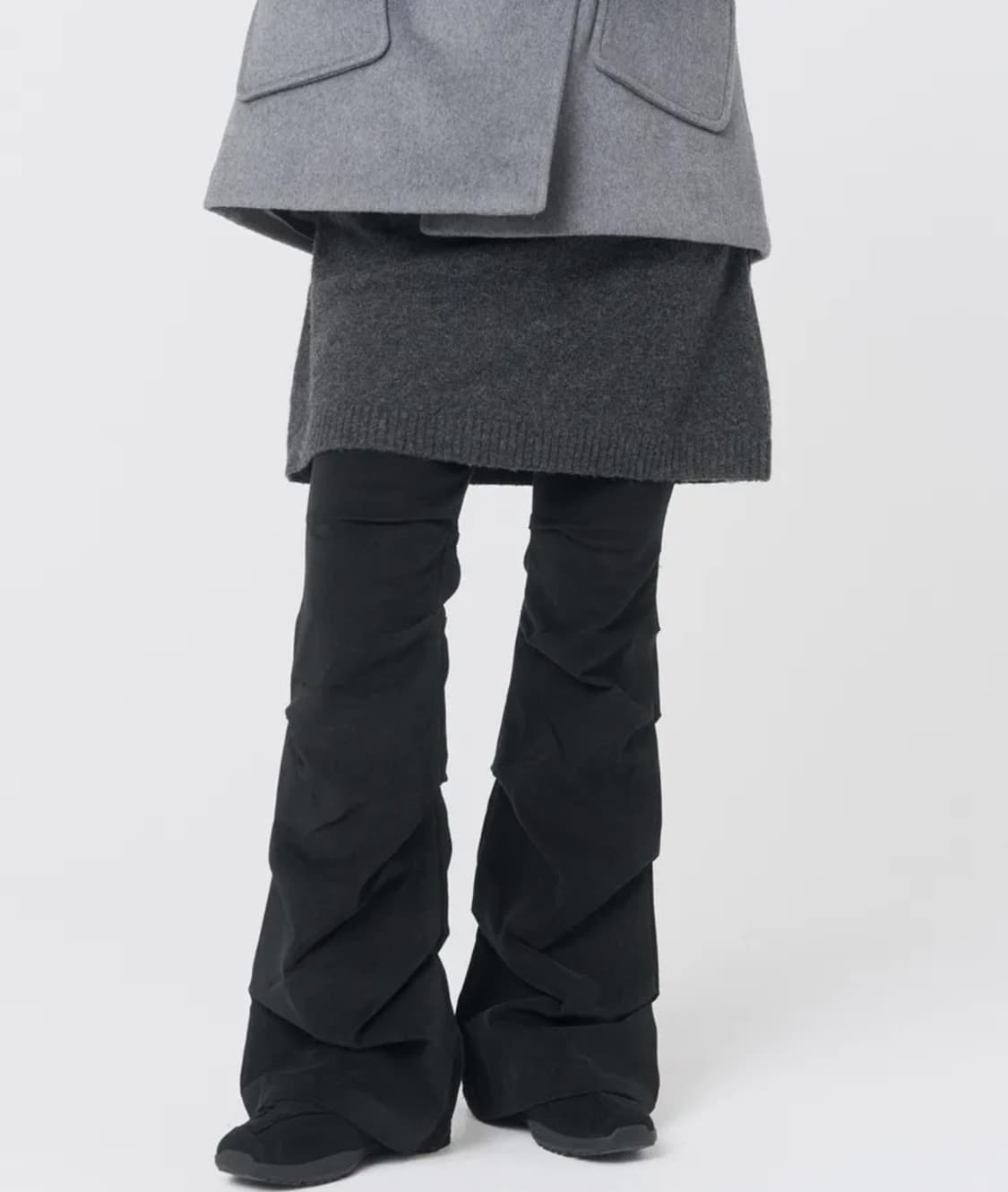 미세키서울 부츠컷 Shirring bootscut pants 상품이미지1