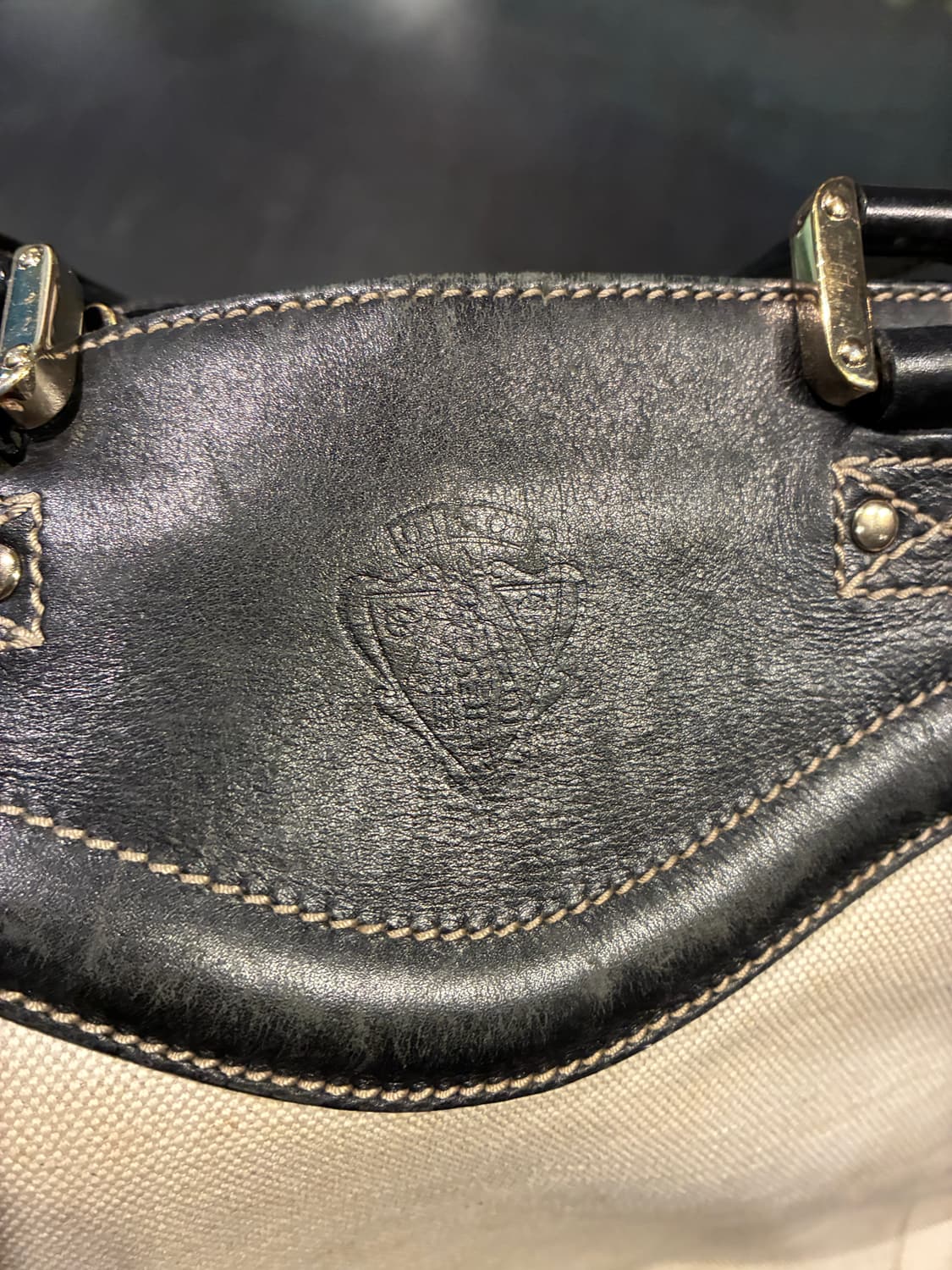 구찌 캔버스 가죽 토트백 숄더백 상품이미지2