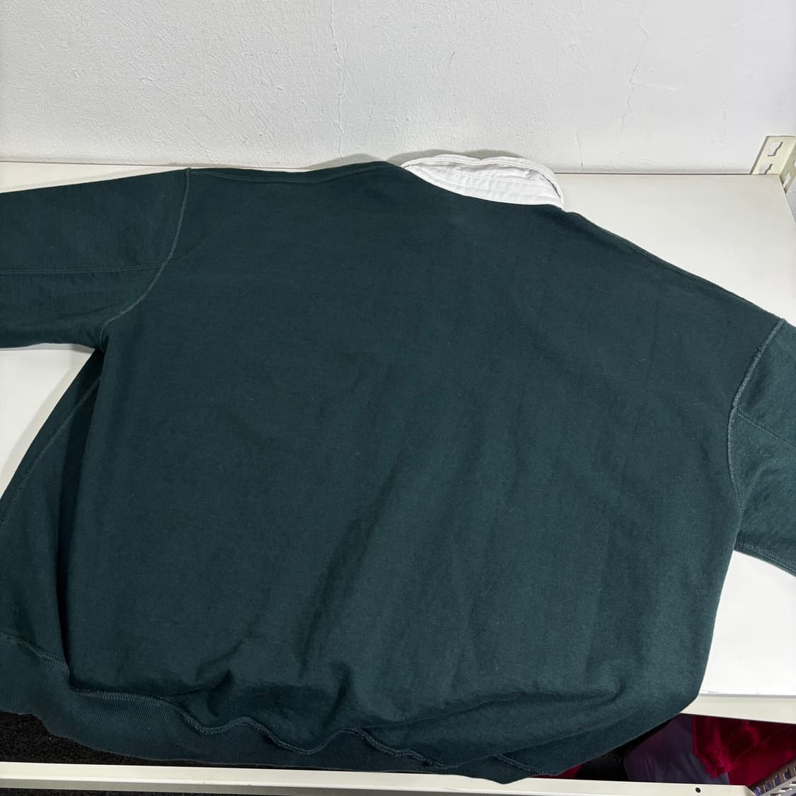 M 100 파르티멘토 다크그린 럭비 카라 맨투맨 상품이미지3