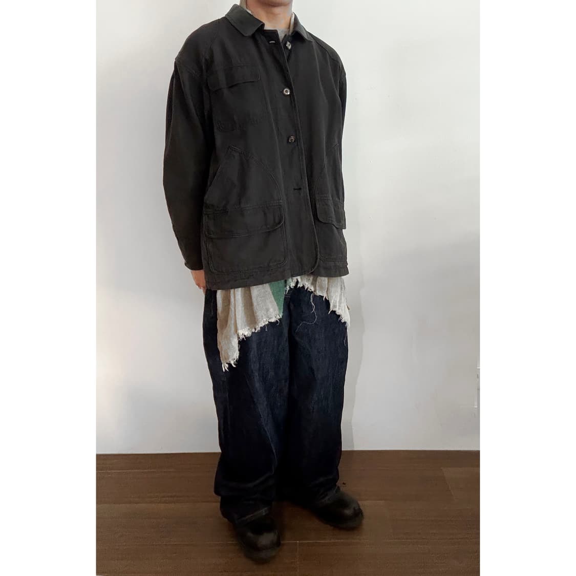 Leather Patch Work Jacket 상품이미지2