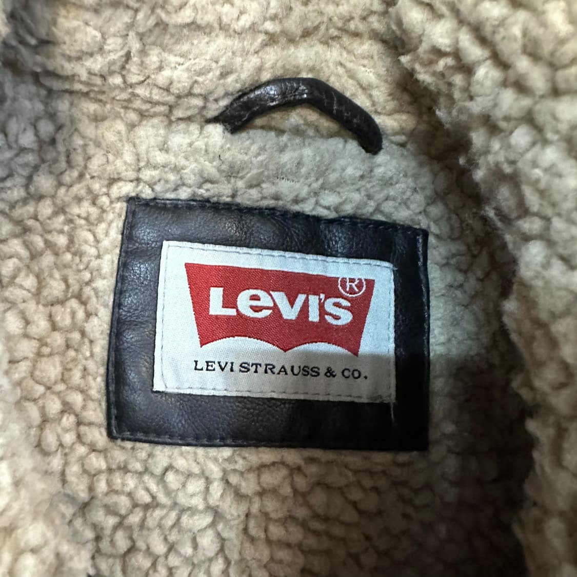 리바이스 레더 양털 자켓 상품이미지4