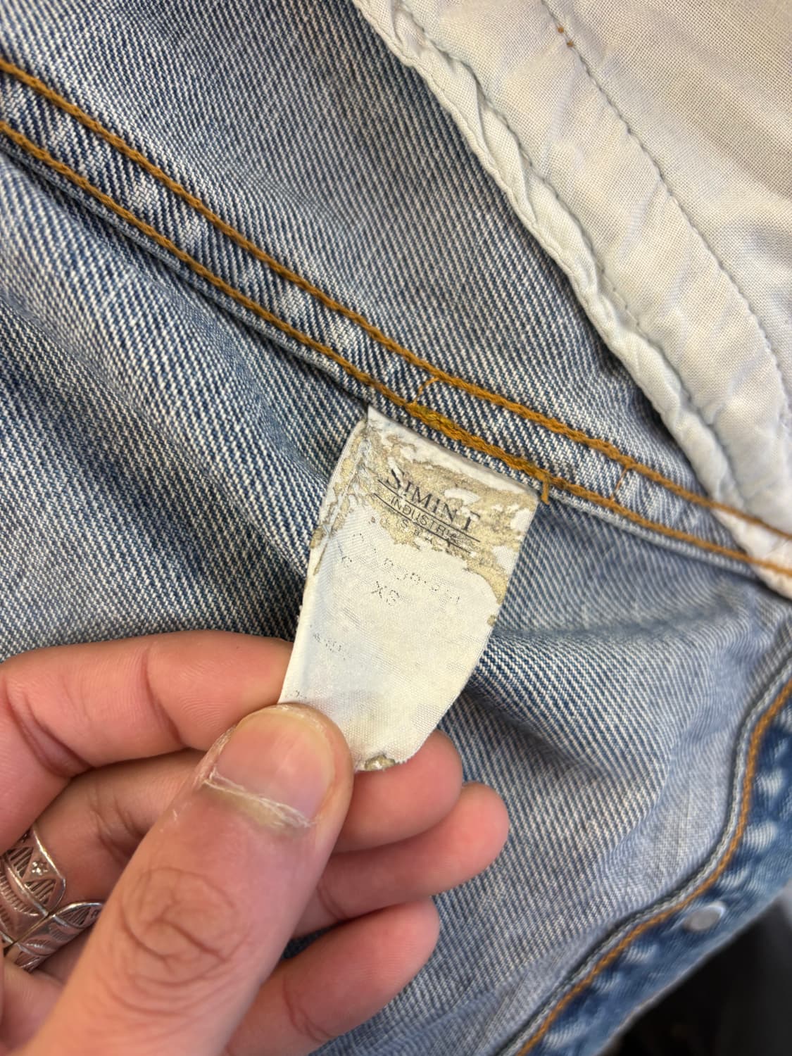 80s Armani Jeans 데님 자켓 상품이미지6