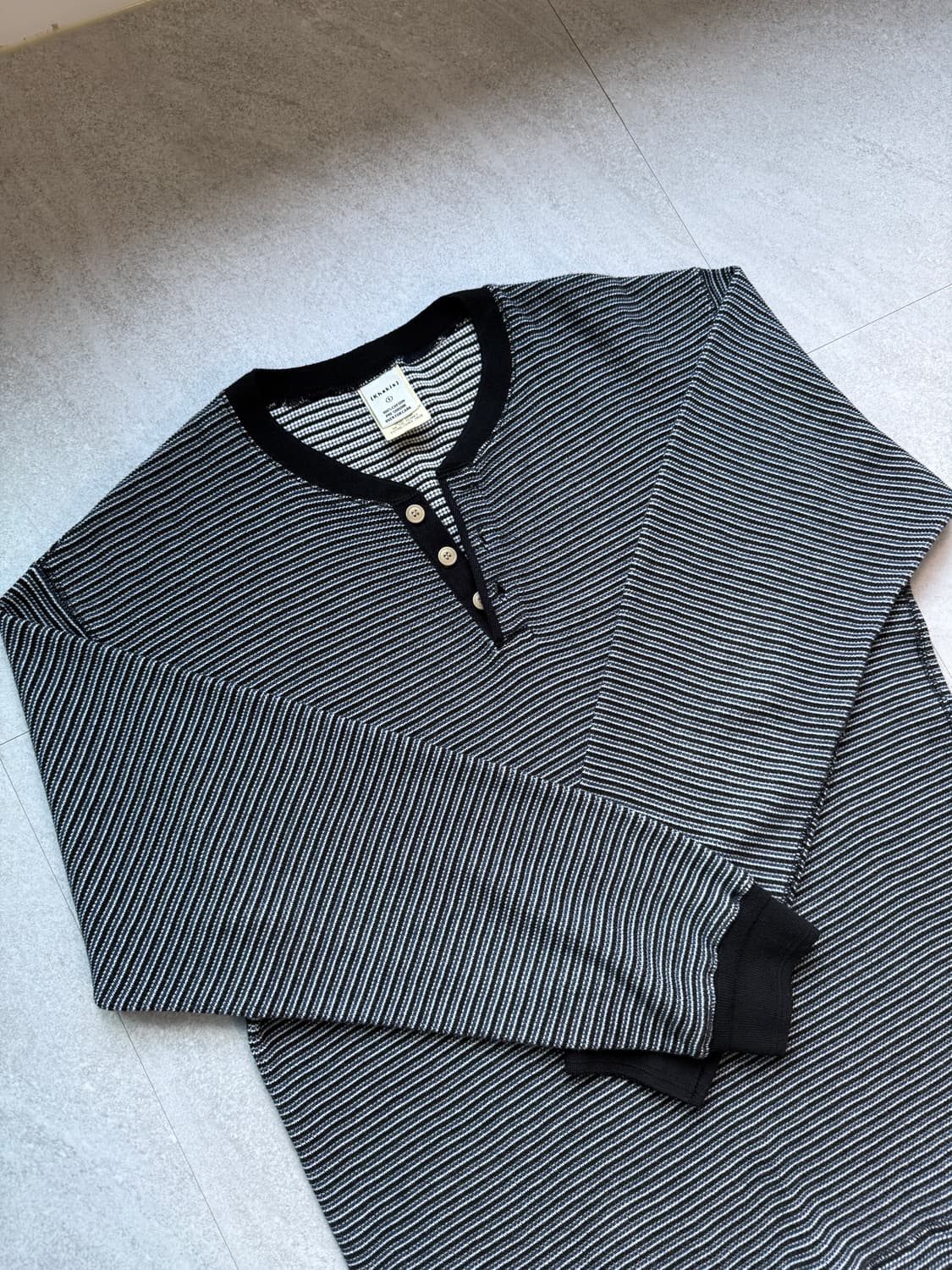 (1) 카키스 스트라이프 니트  상품이미지1