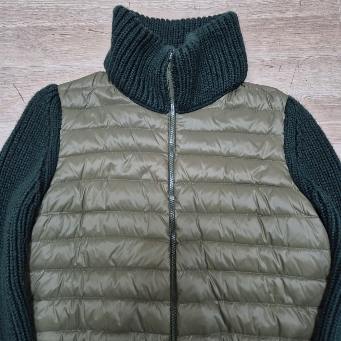 하이브리드 패딩 집업 니트 가디건 M(95) 상품이미지2