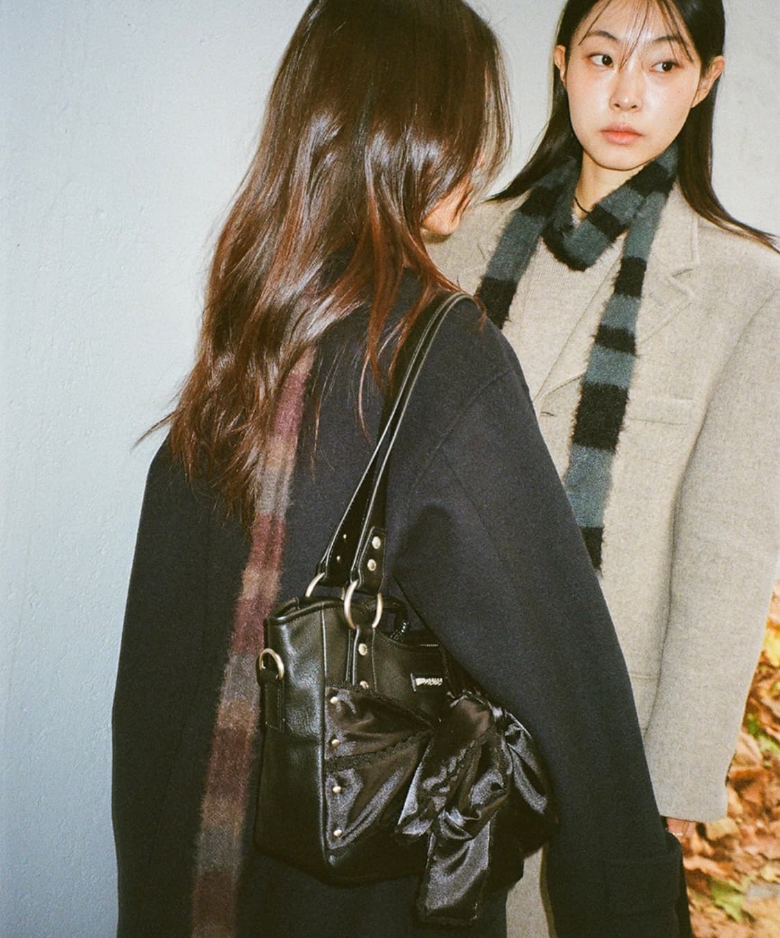 이우가마카라스 리본 숄더백 상품이미지2