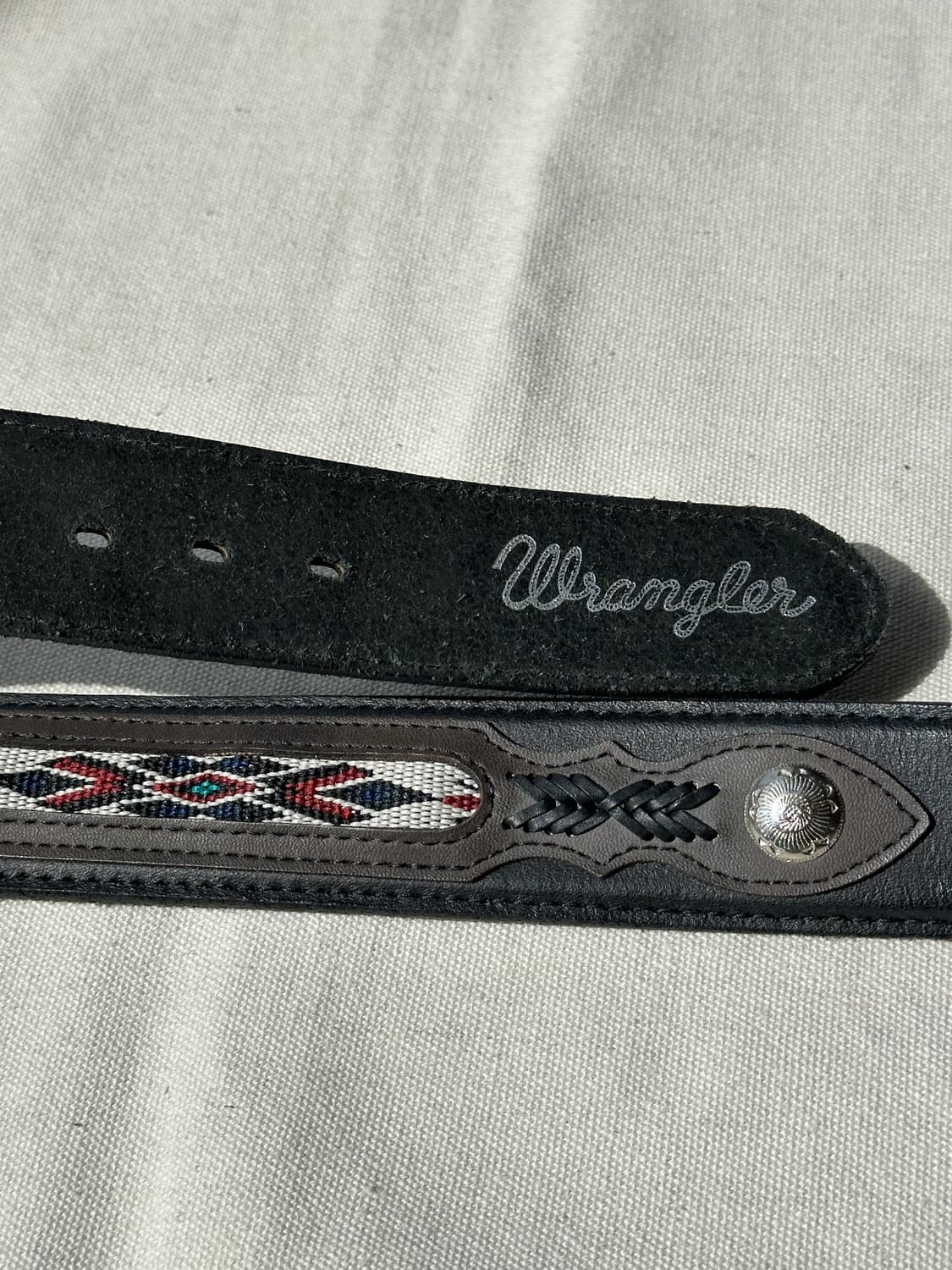 랭글러 웨스턴 콘초 레더 벨트 44 상품이미지7