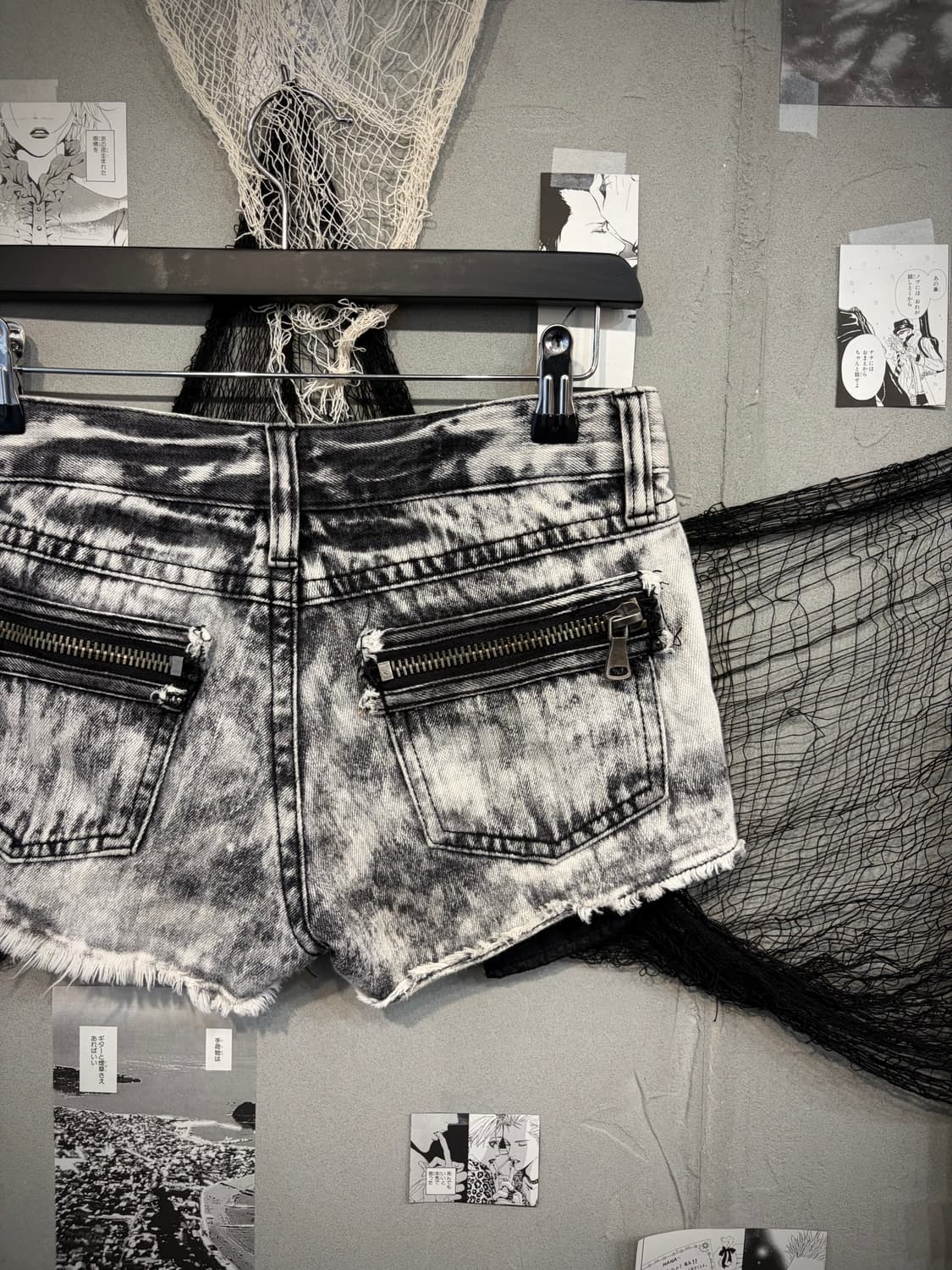 Y2K tie-dye zip detail  short pants 상품이미지9