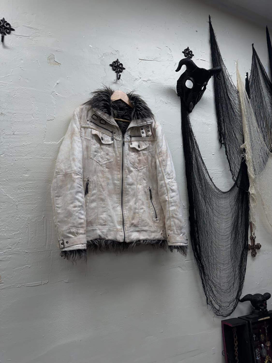 In the attic 00s vkei trimming fur jacke 상품이미지1