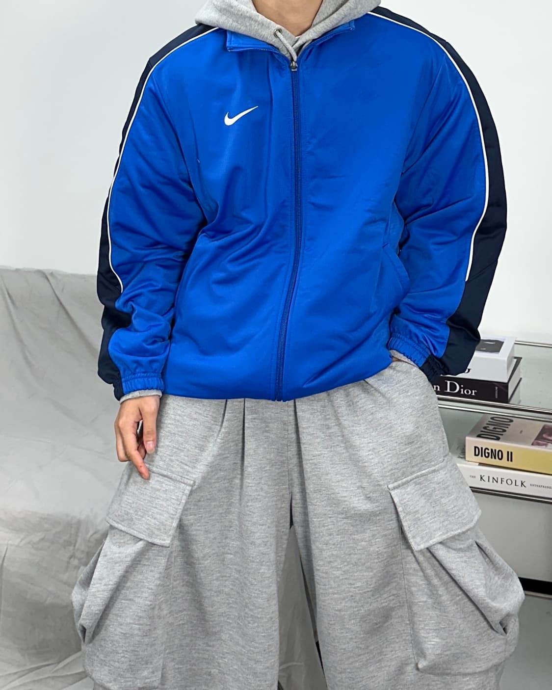 나이키 블루 사이드라인 져지 L 상품이미지2