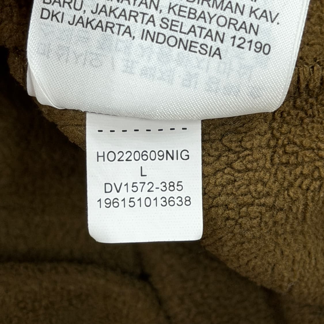 나이키 조던 에센셜 윈터 플리스 후드티 라이트 올리브 다크브라운 L 상품이미지7