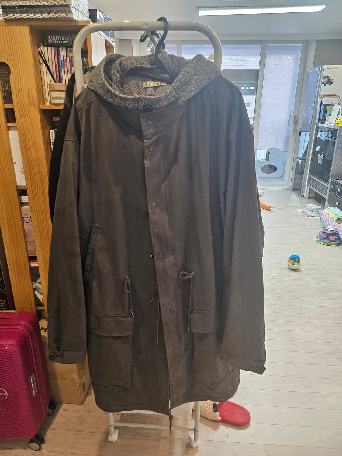 코이세이오 워시드 밀리터리 자켓 카키 야상 판매 상품이미지2