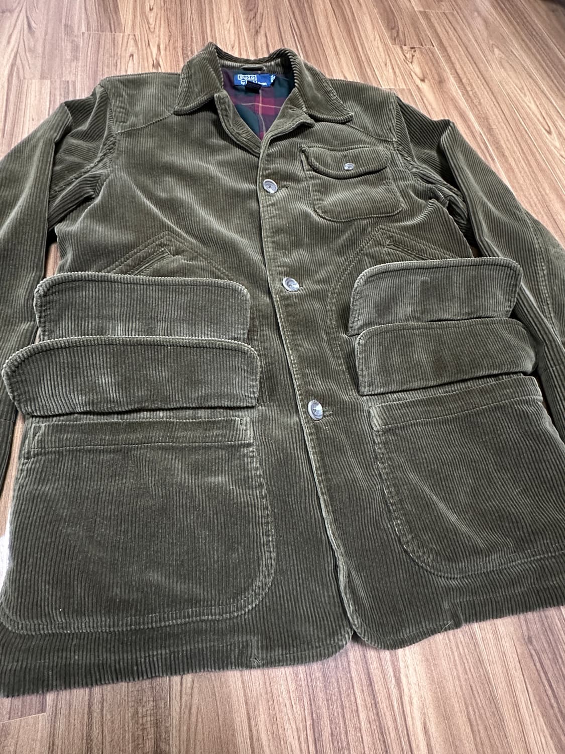 폴로 랄프로렌 코듀로이 헌팅 코트 S 상품이미지3