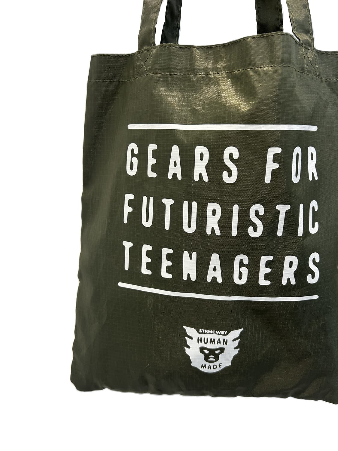 휴먼 메이드 하트 로고 토트백 올리브 드랩 상품이미지4