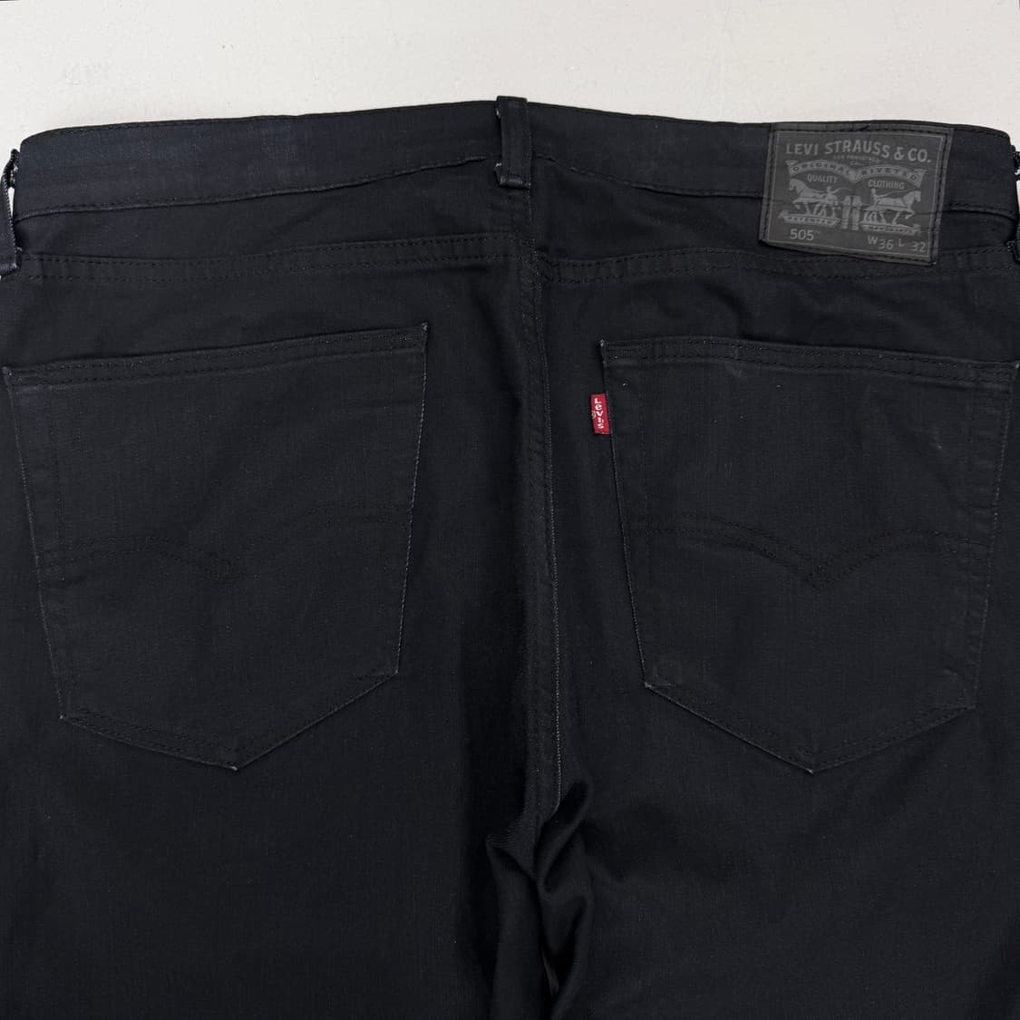 리바이스 흑청 505 스케이터 와이드 데님팬츠 상품이미지5