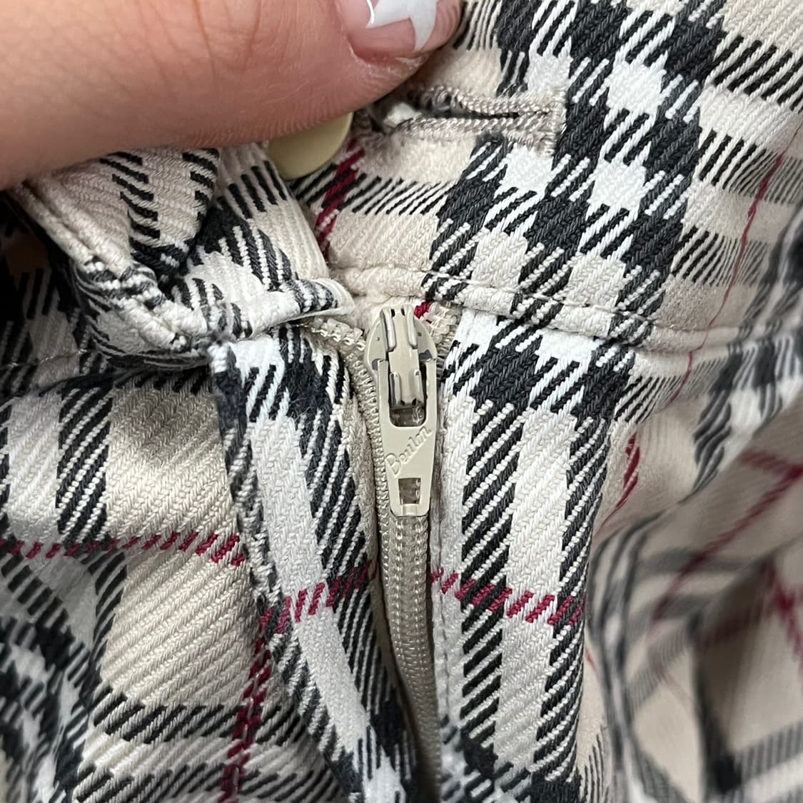 [정품/40] 버버리 체크 바지 Beige b16 상품이미지5