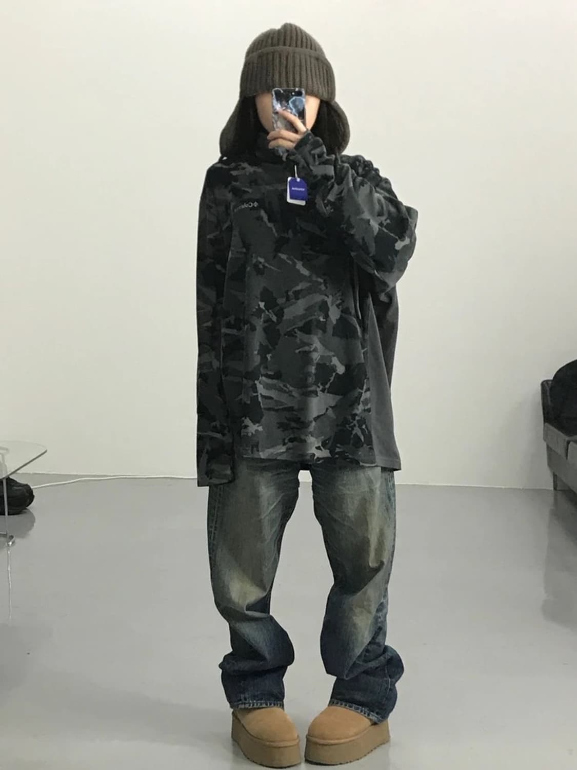 콜럼비아 밀리터리 반집업 후리스 상품이미지1