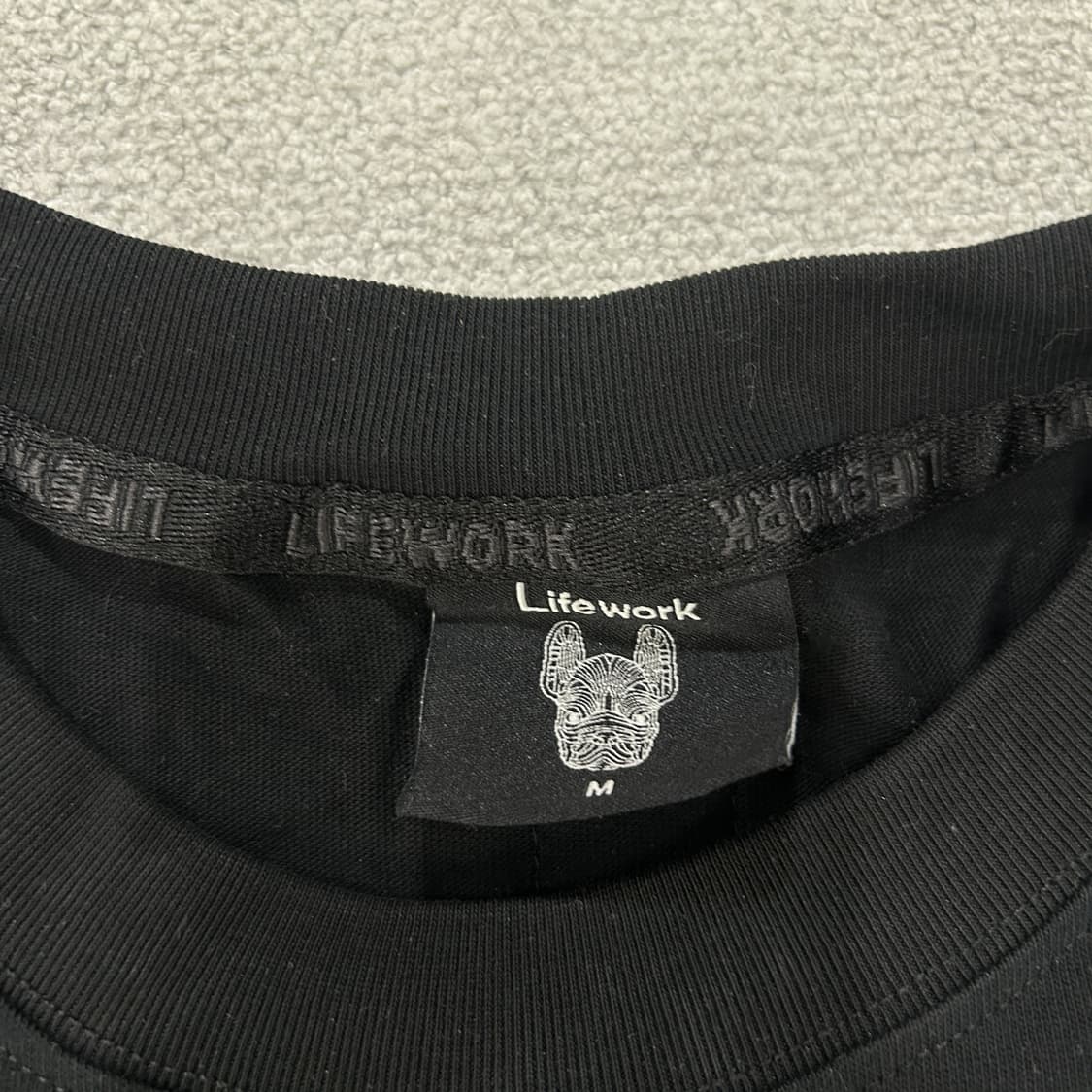 라이프워크 블랙 반팔 티셔츠 m 상품이미지2