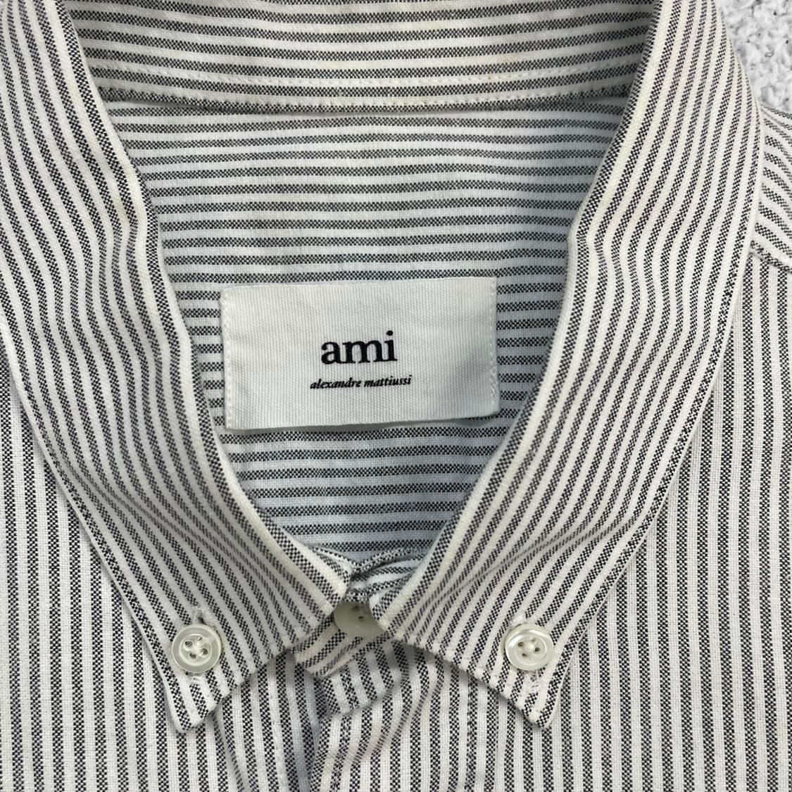 아미 Ami 하트 로고 스트라이프 셔츠 상품이미지3