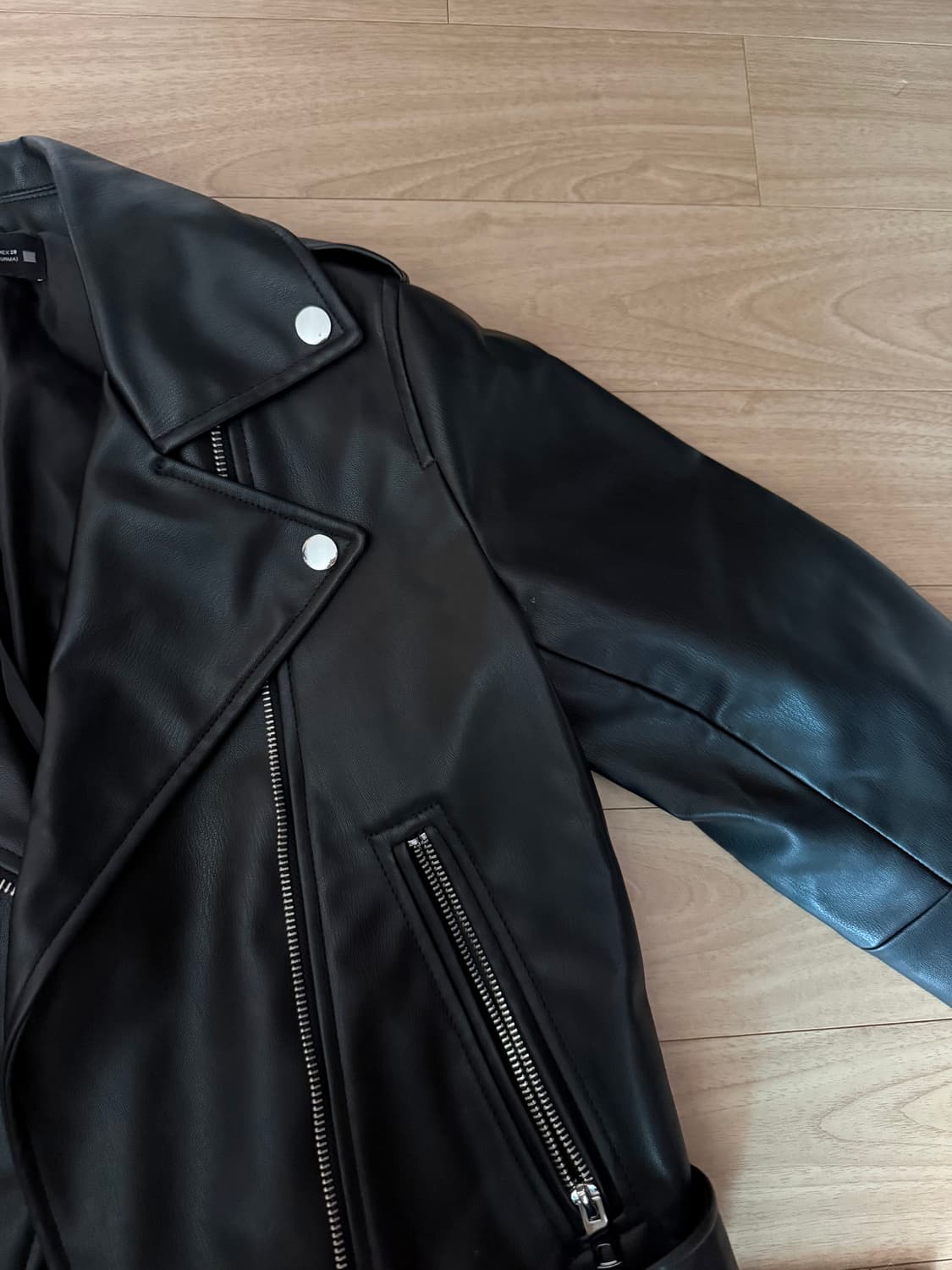 ZARA 여성 가죽 라이더 자켓 상품이미지6