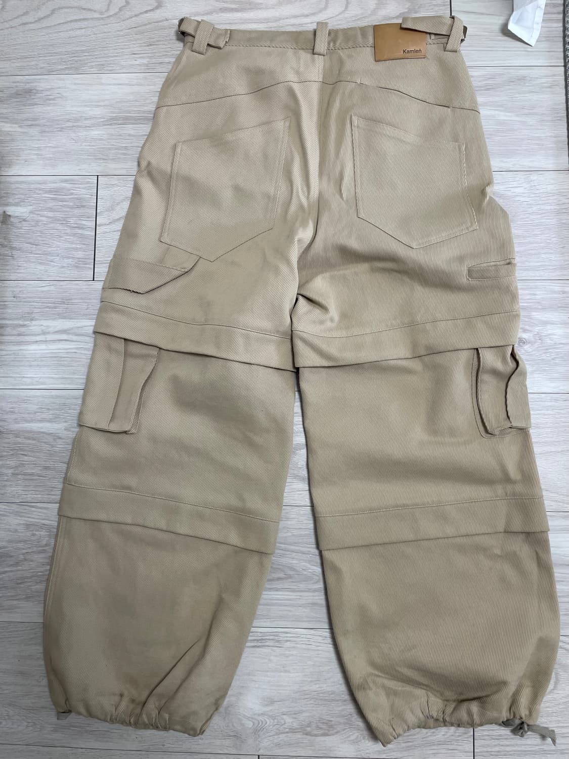 카미엔 타이탄 배기 팬츠 베이지 상품이미지2