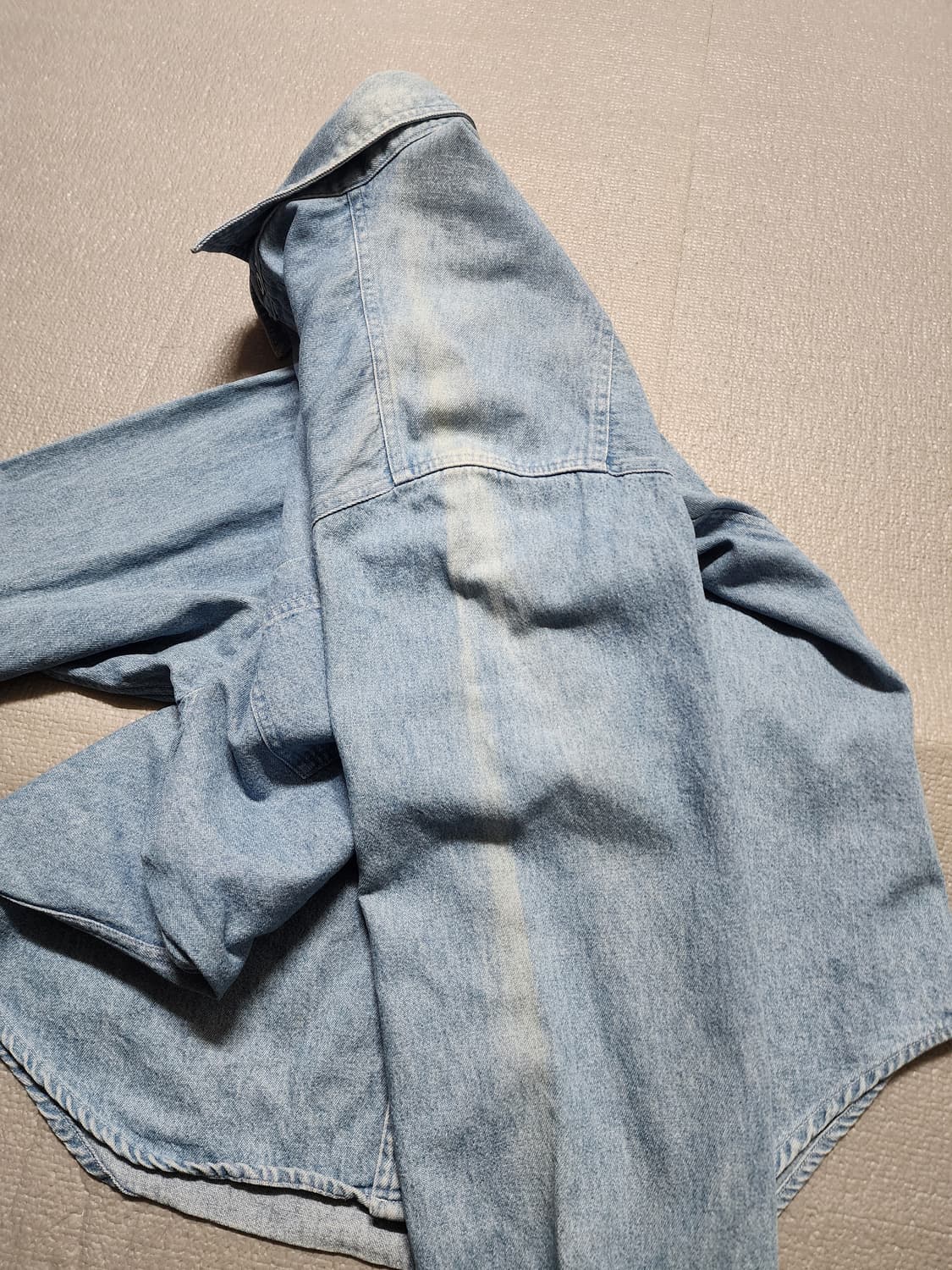 빈티지 미쏘니 스포츠  컬러퍼즐 포켓 데님 셔츠 상품이미지9