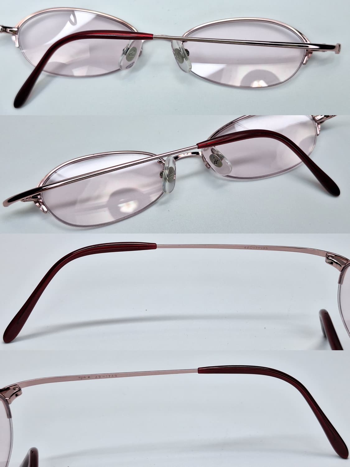 아네스베 Agnes.b AB-1749 로즈핑크 반무테 안경테 긱시크/일본 상품이미지5