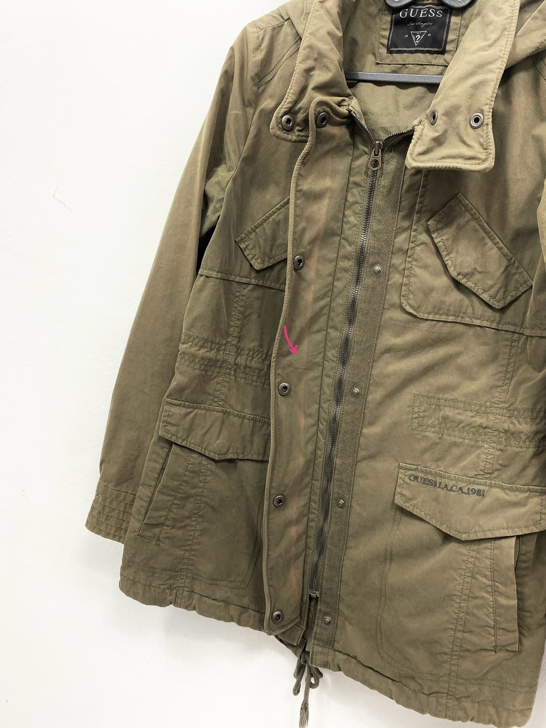 [GUESS] 게스 y2k 카키 야상 자켓 상품이미지10