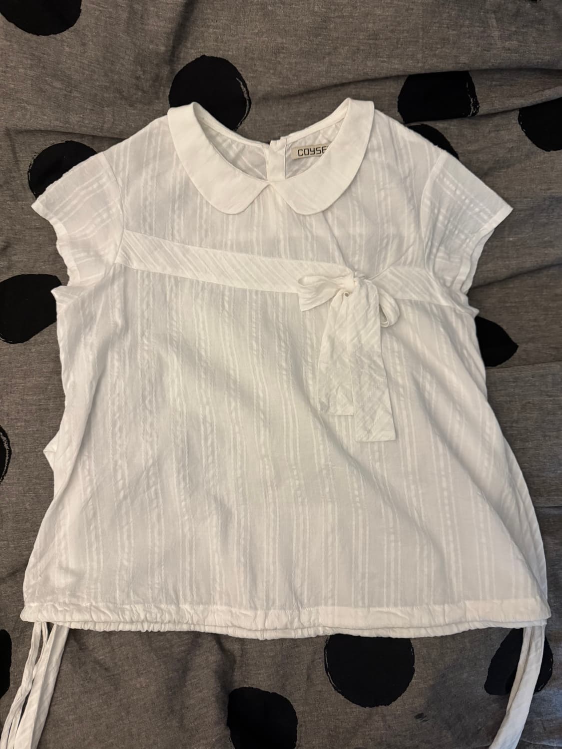 코이세이오 bow blouse white 상품이미지7