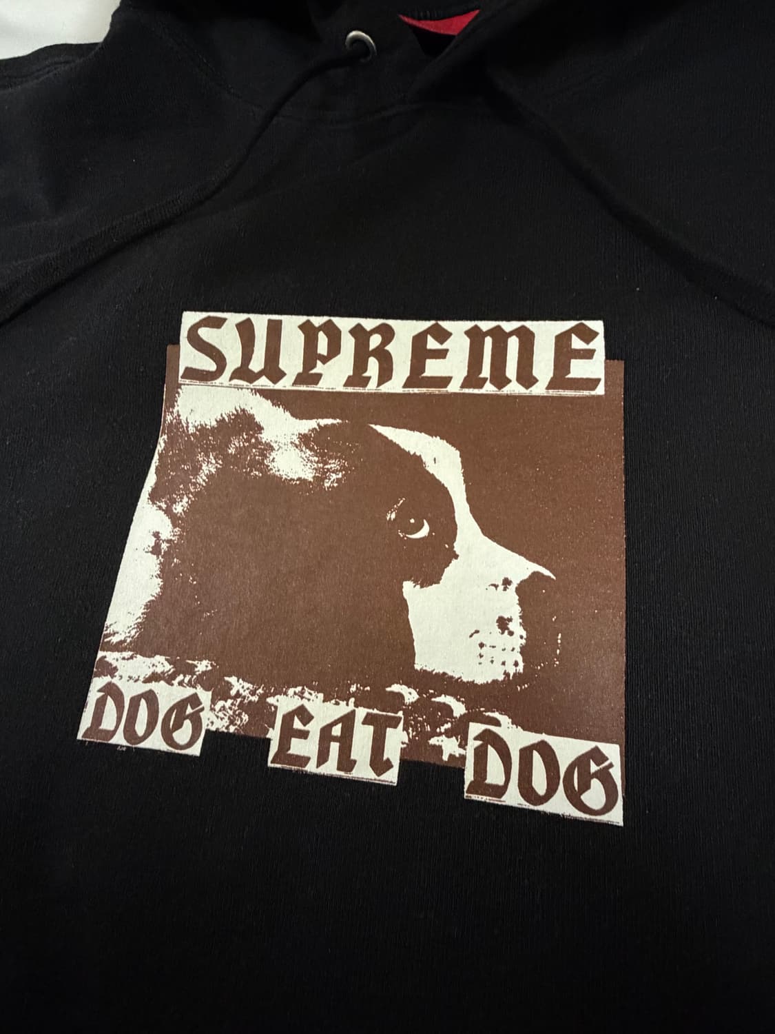 슈프림 DOG EAT DOG 후드티 Supreme Black Hoodie 상품이미지2