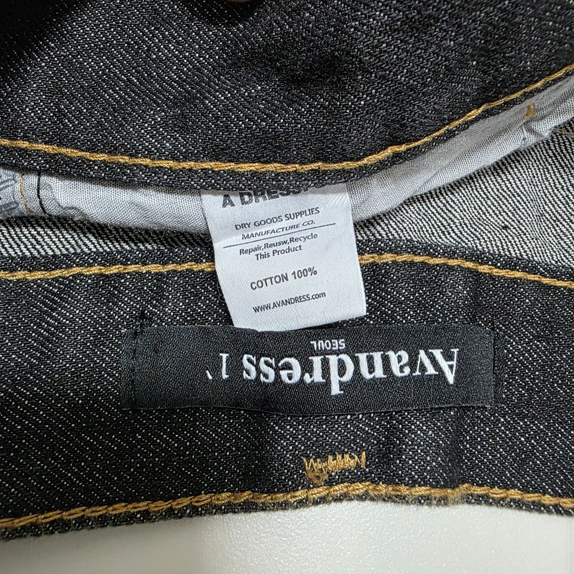 새상품) 어반드레스 핀턱 데님 하프팬츠 1사이즈 상품이미지3