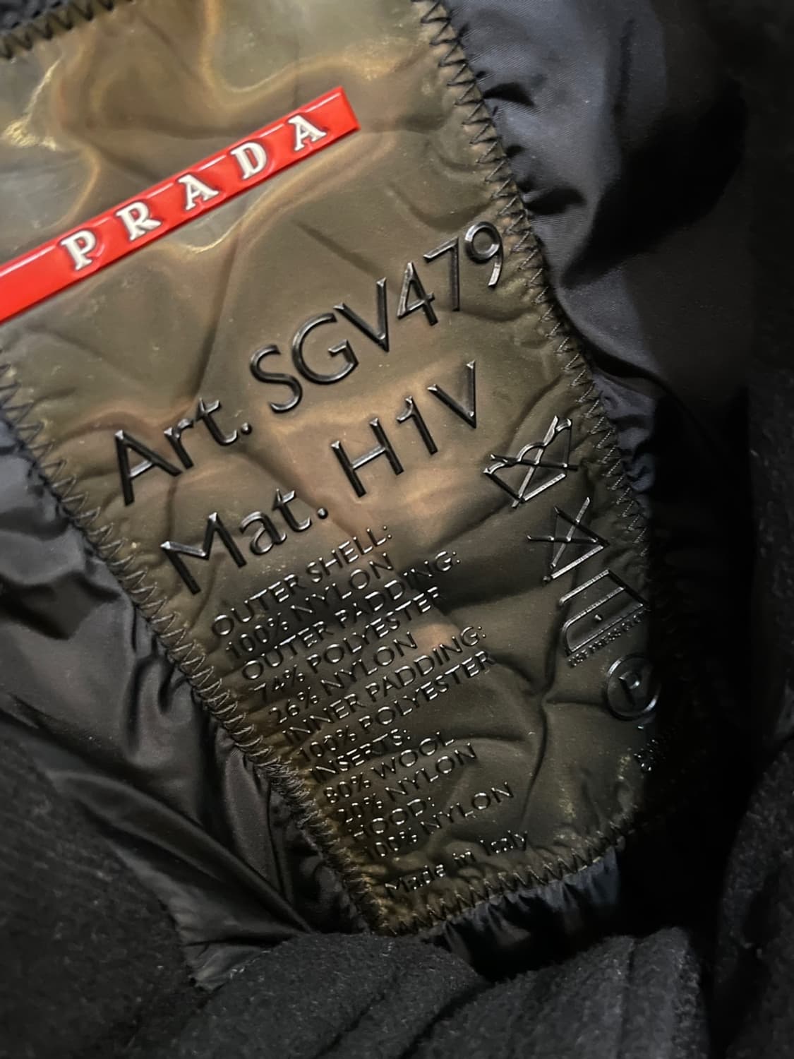 00s 프라다 스포츠 하이 넥 푸퍼 자켓 상품이미지7