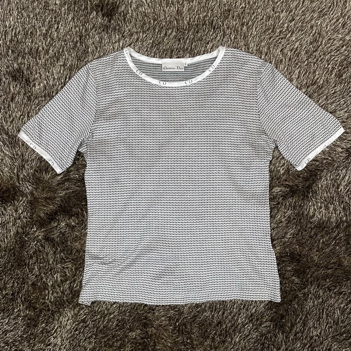 크리스찬 디올 Christian Dior CD 트리밍 코튼 반팔티셔츠 M 상품이미지2
