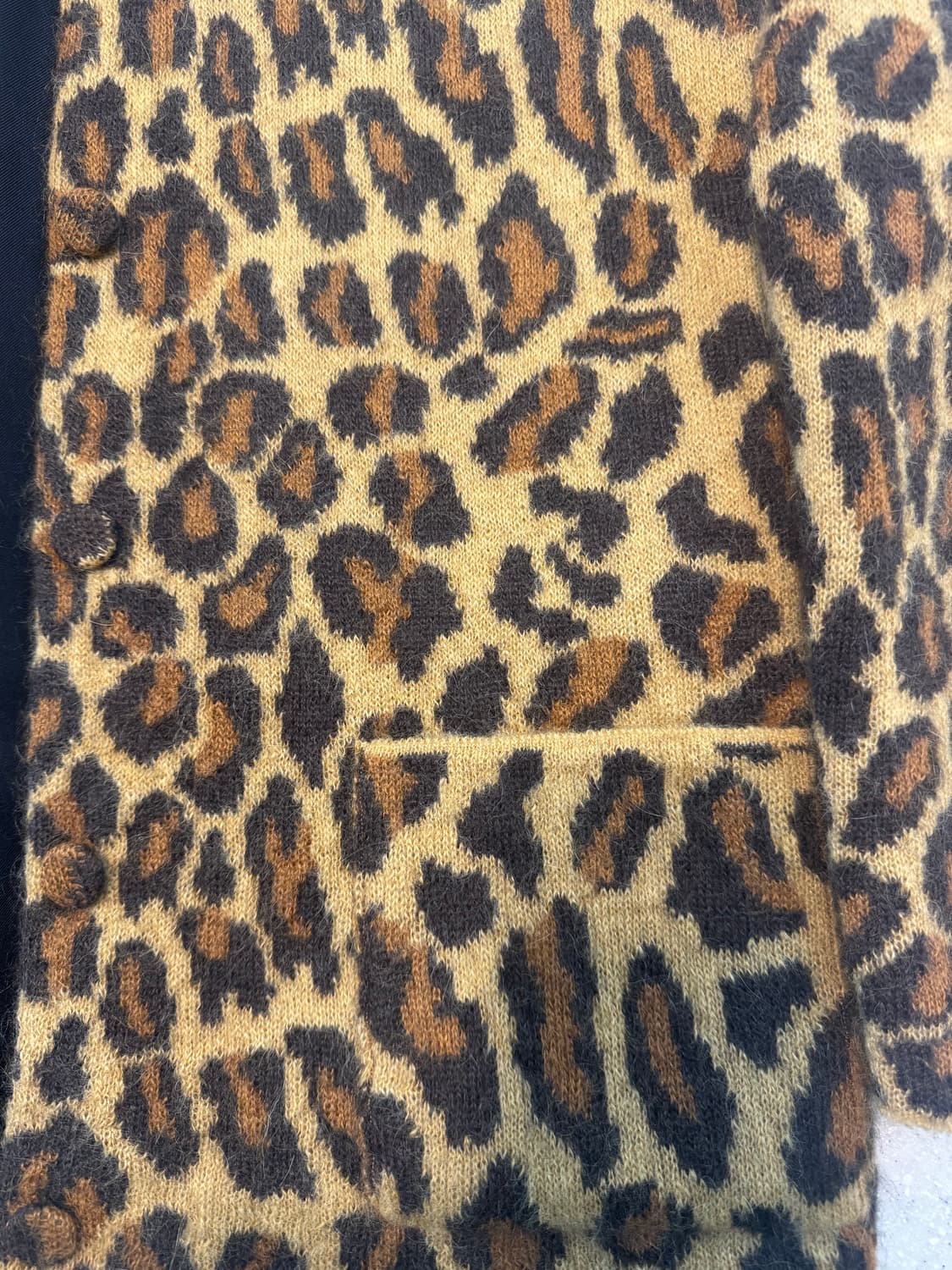 생로랑 레오파드 모헤어 가디건 M 상품이미지3