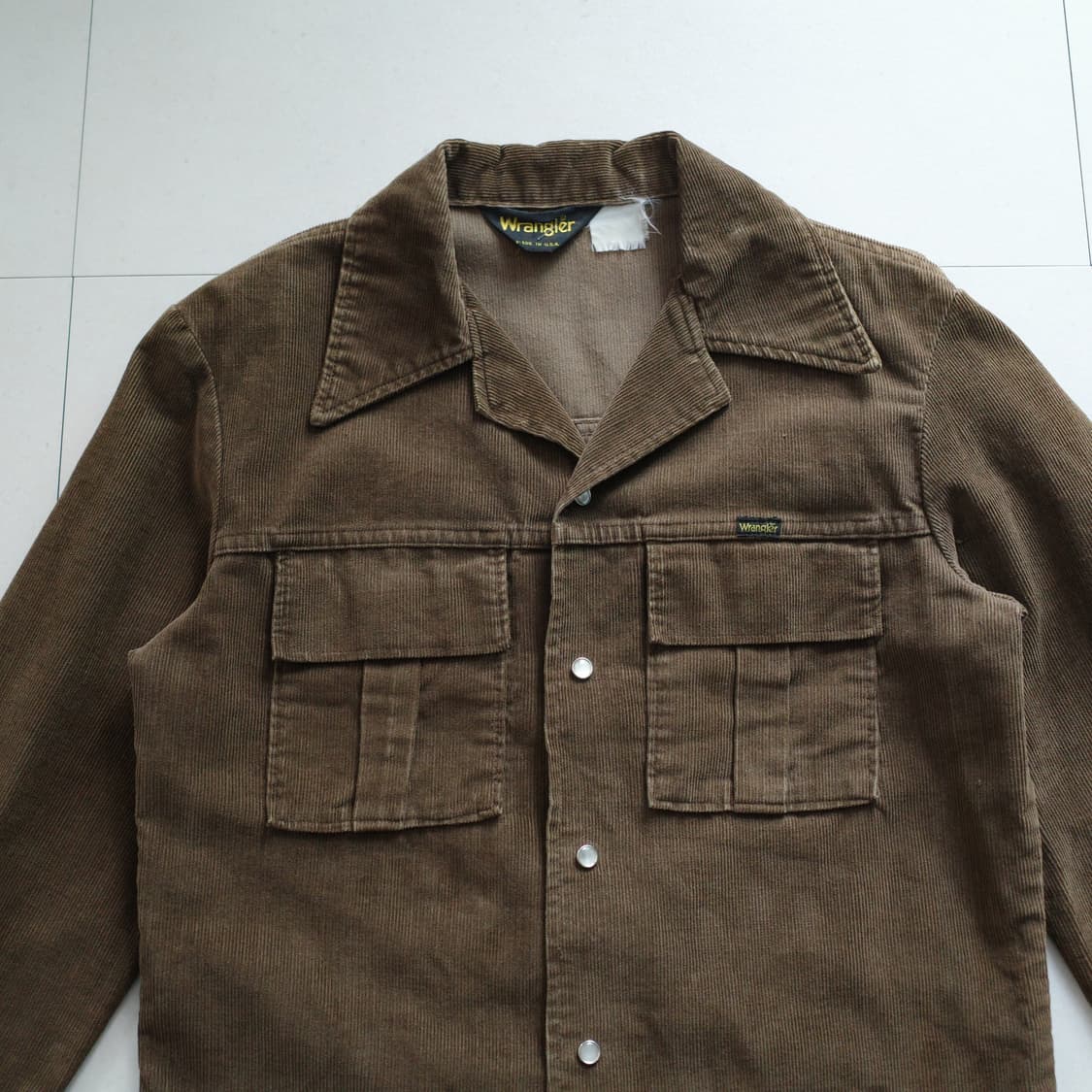 70s 빈티지 랭글러 웨스턴 코듀로이 셔츠 자켓 상품이미지2