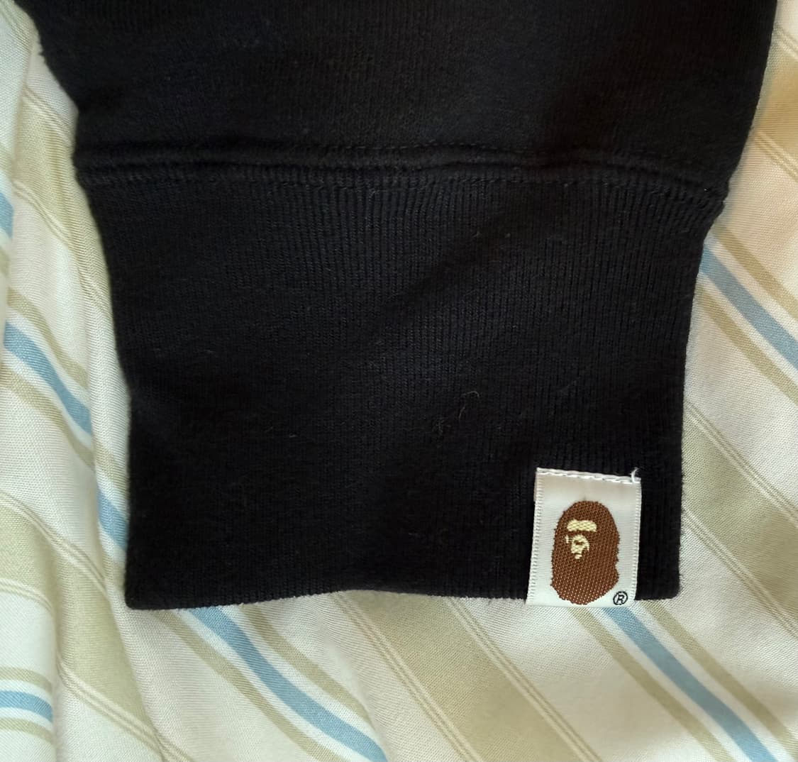 베이프(BAPE) 칼리지 로고 후드집업 블랙 XL 상품이미지4