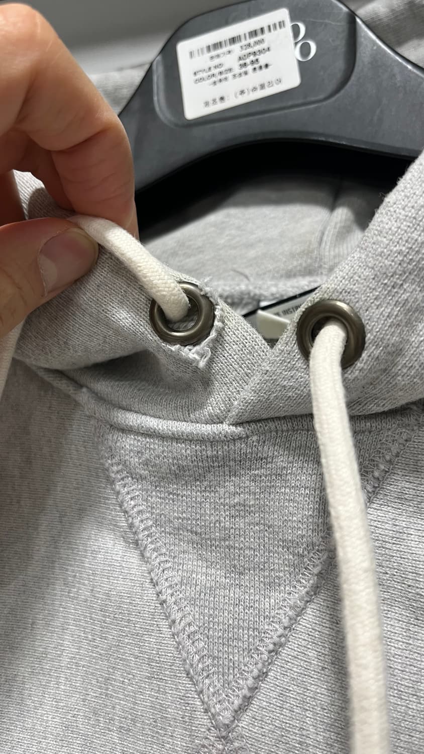 아웃스탠딩 리버스 헤비웨이트 후드 멜란지3% M 상품이미지8