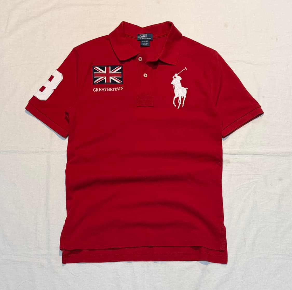 폴로 랄프로렌 브리튼 영국 빅포니 치프티프 카라티 레드 상품이미지2