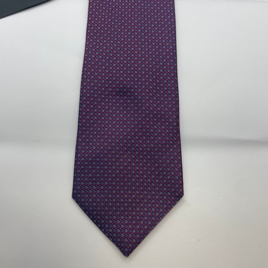784) (S.T DUPONT) 듀퐁 패턴 넥타이 미사용 상품이미지3