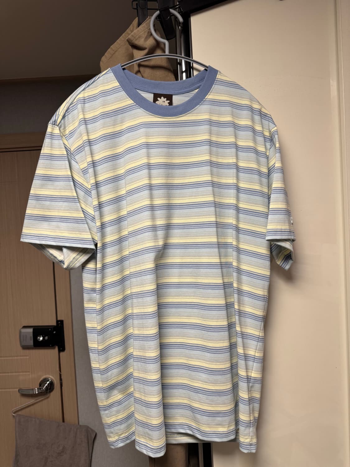 썬러브 striped allday tee yellow L 상품이미지2