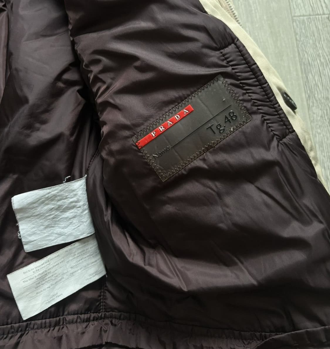 스포츠 프라다 나일론 퍼 카라 코트 상품이미지10