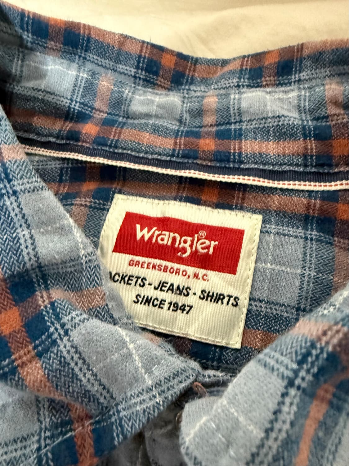 랭글러 체크셔츠 상품이미지3