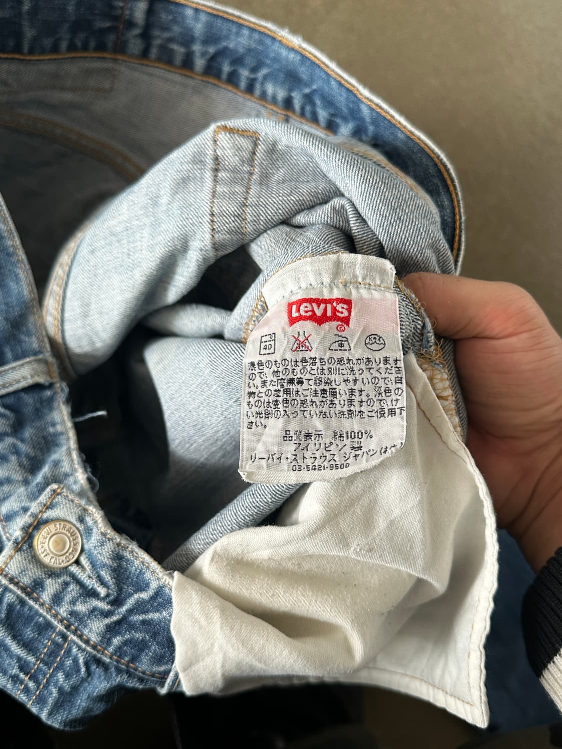 Levis 리바이스 501 Vintage Wash Denim 상품이미지4