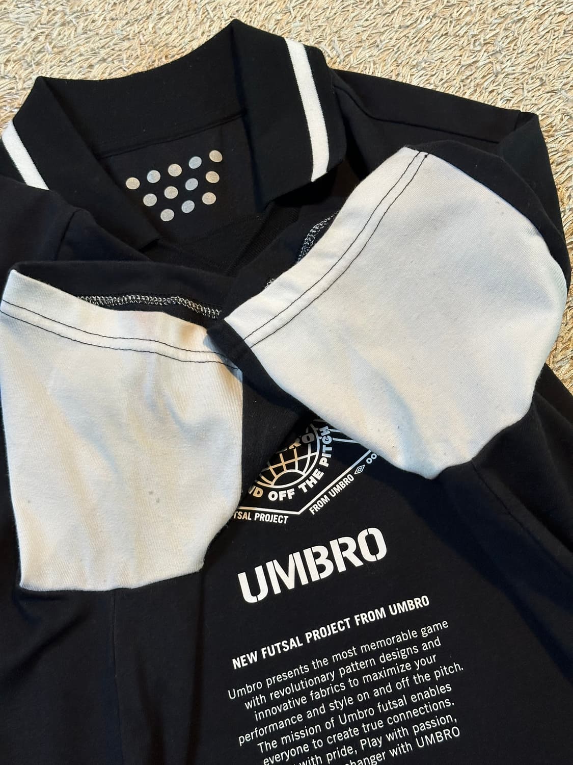 엄브로 UMBRO OOP 반팔 카라티 블랙 상품이미지4